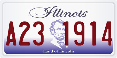 IL license plate A231914