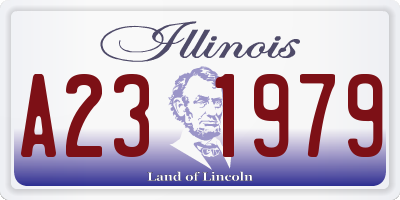 IL license plate A231979