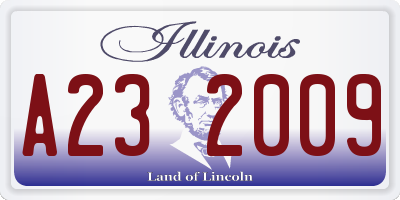 IL license plate A232009