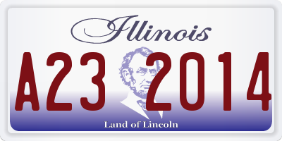IL license plate A232014