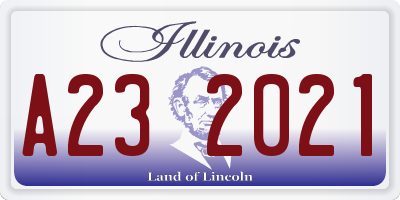 IL license plate A232021