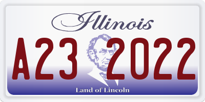 IL license plate A232022