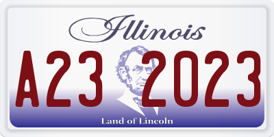IL license plate A232023