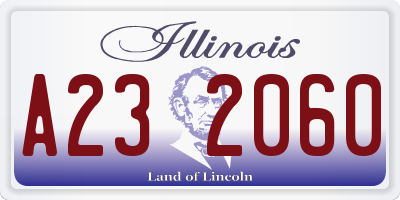 IL license plate A232060