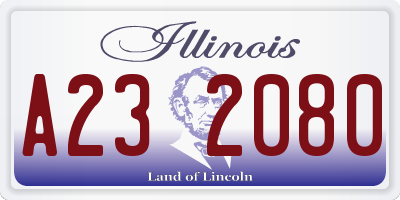 IL license plate A232080