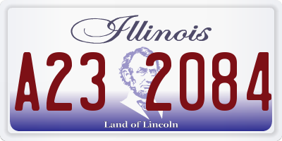 IL license plate A232084