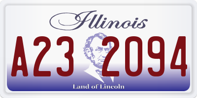 IL license plate A232094