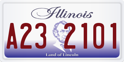 IL license plate A232101
