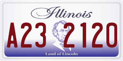 IL license plate A232120