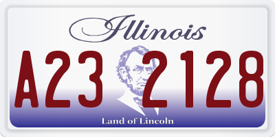 IL license plate A232128