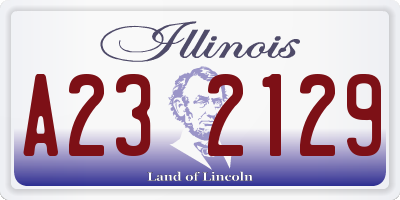IL license plate A232129