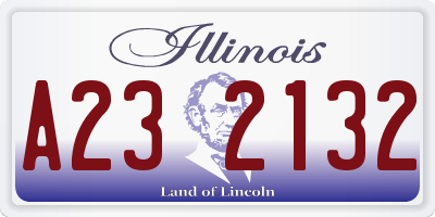 IL license plate A232132