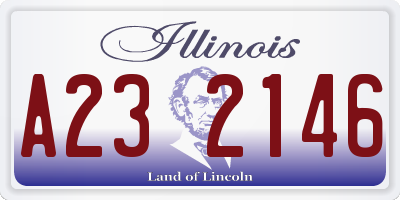 IL license plate A232146