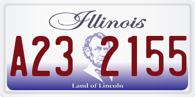 IL license plate A232155