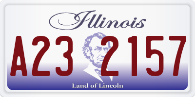 IL license plate A232157