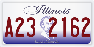 IL license plate A232162