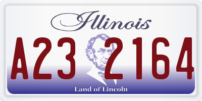 IL license plate A232164