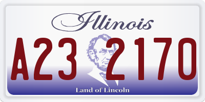 IL license plate A232170