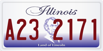 IL license plate A232171
