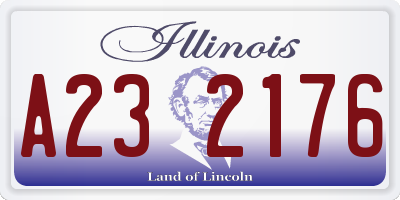 IL license plate A232176