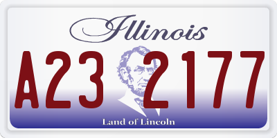 IL license plate A232177