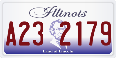 IL license plate A232179