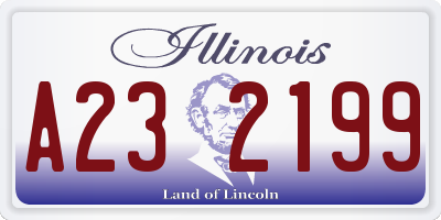 IL license plate A232199