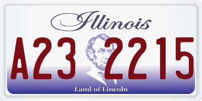 IL license plate A232215