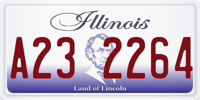 IL license plate A232264