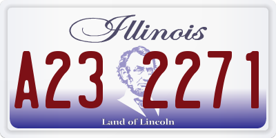 IL license plate A232271