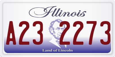 IL license plate A232273