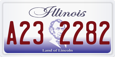 IL license plate A232282