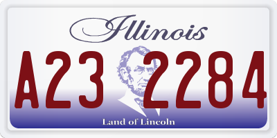 IL license plate A232284