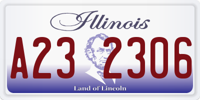 IL license plate A232306
