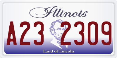 IL license plate A232309