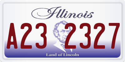 IL license plate A232327