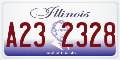 IL license plate A232328