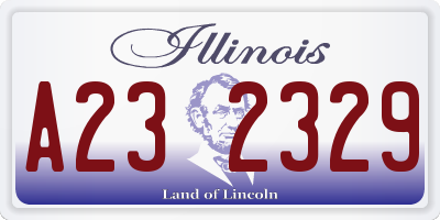 IL license plate A232329