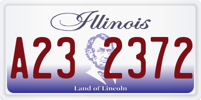 IL license plate A232372