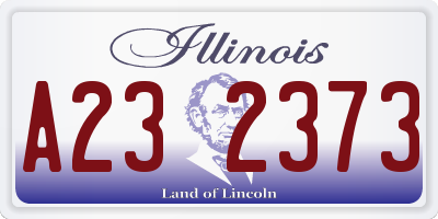 IL license plate A232373