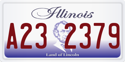 IL license plate A232379