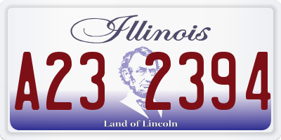 IL license plate A232394