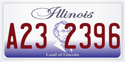 IL license plate A232396