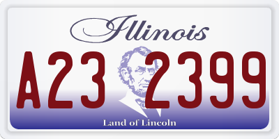 IL license plate A232399