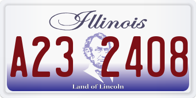 IL license plate A232408