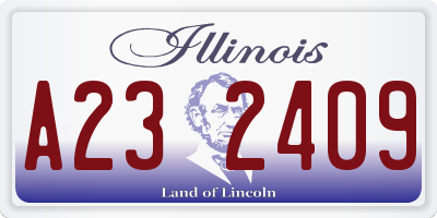 IL license plate A232409