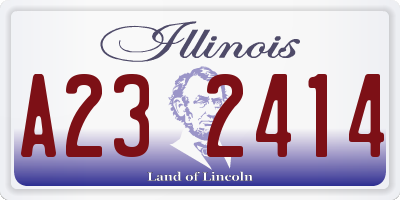 IL license plate A232414