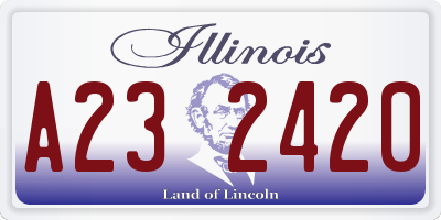 IL license plate A232420