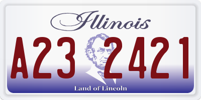 IL license plate A232421