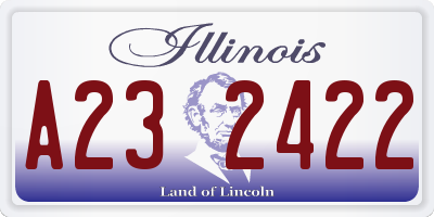 IL license plate A232422